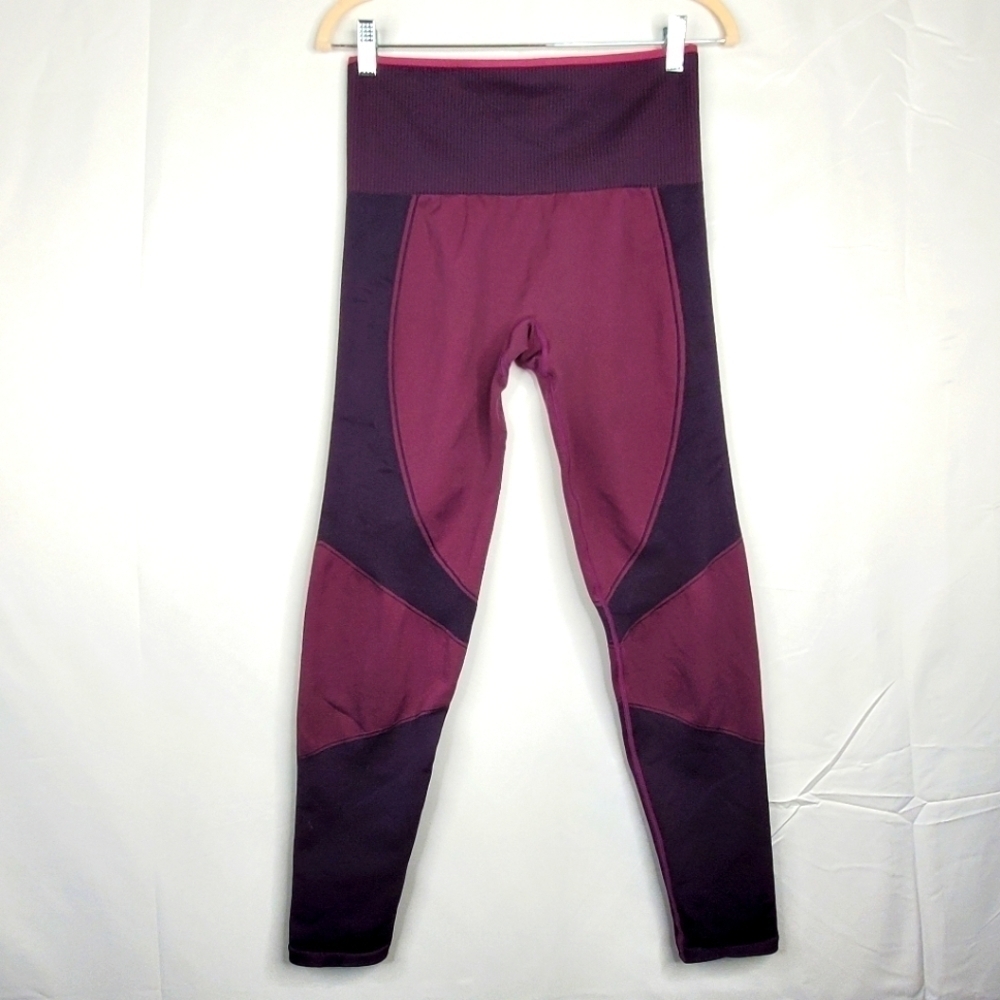 ThirdLove Flex Seamless Compression Leggings Size L Power Purple Exercise Tights - Picture 12 of 13
